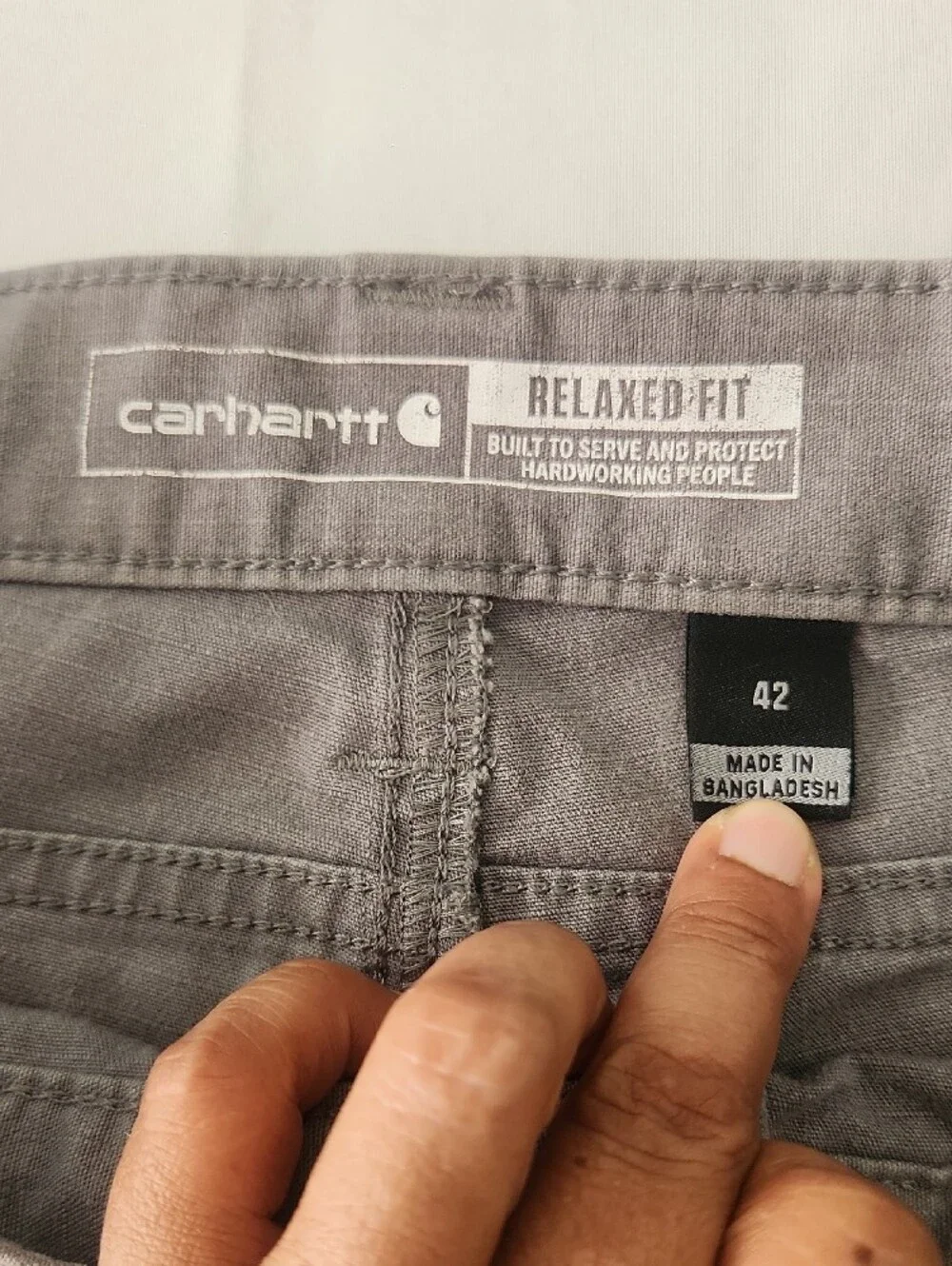 Carhartt Men's Cargo Shorts in Light Gray